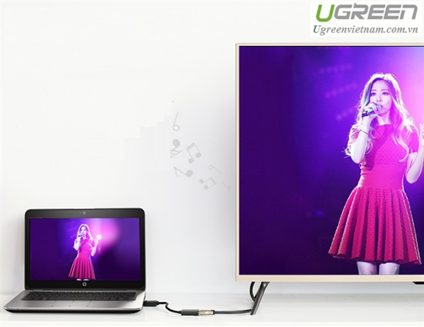 Cáp chuyển Displayport sang HDMI  Ugreen 40362 cao cấp
