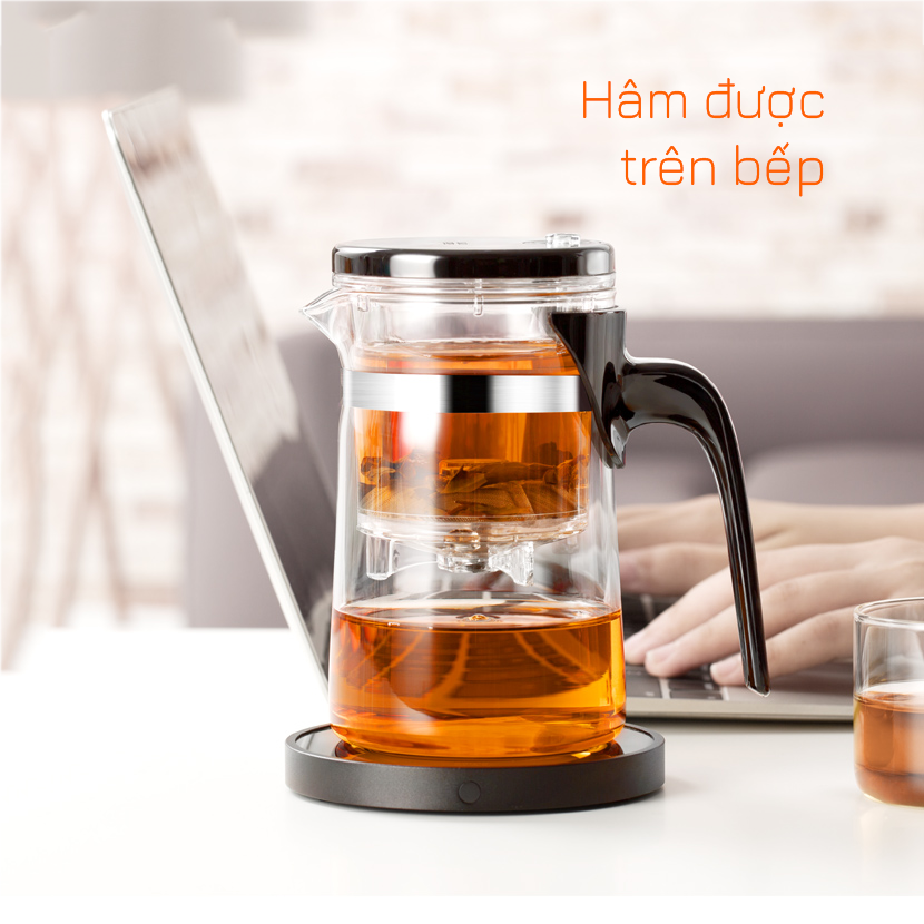 Bình lọc trà thủy tinh thông minh Samadoyo E01 0.5L