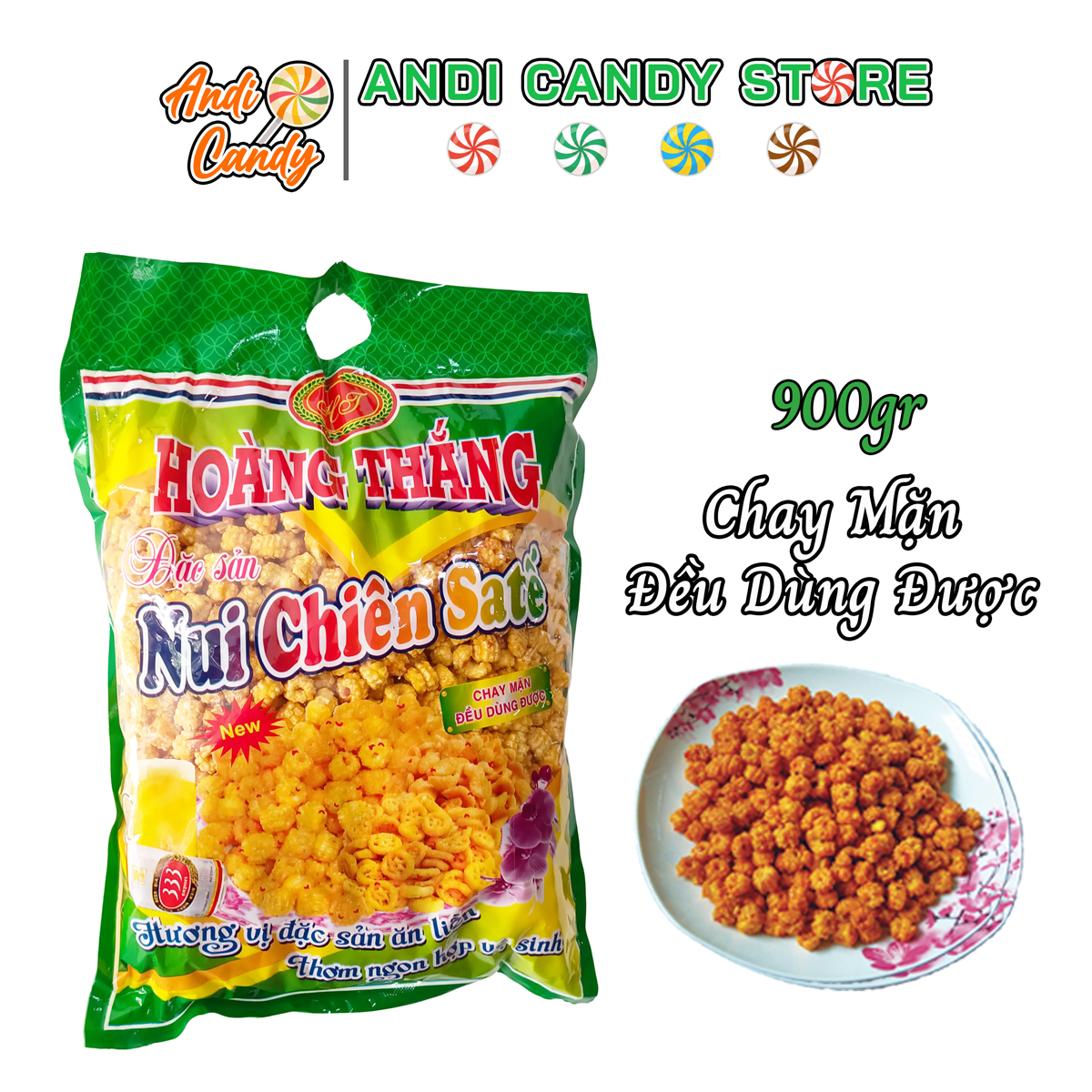 Snack Nui Chiên Satế Hoàng Thắng