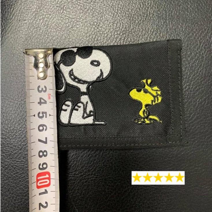 Túi Ví Van.s x Peanuts Slipped Black Wallet Bóp Ví mini Snoopy