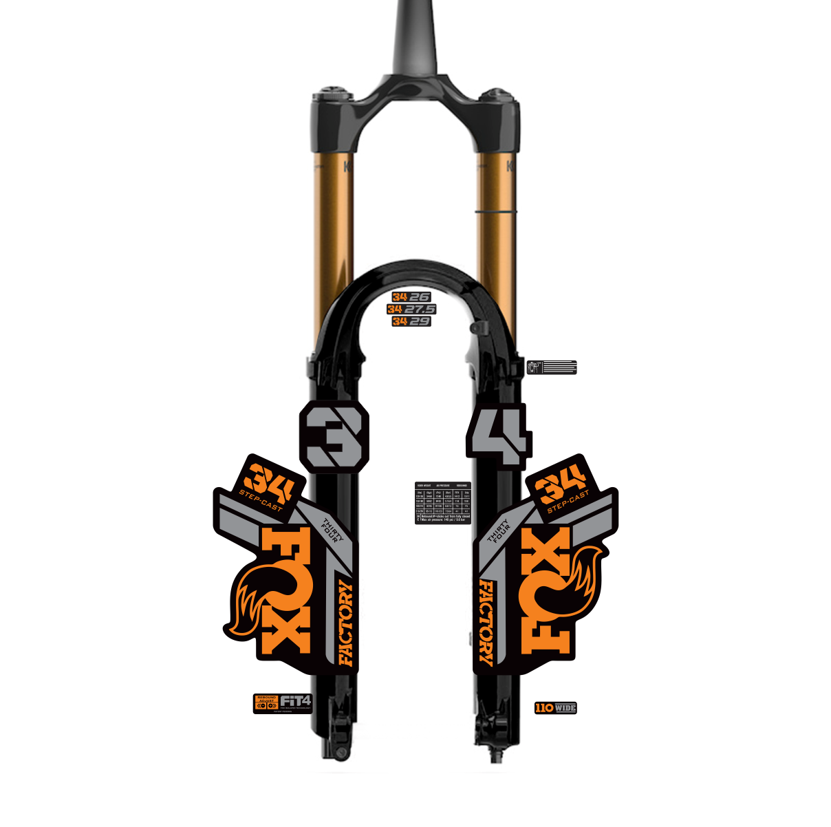 tem decal dán phuộc xe đạp địa hình Fox kashima  34 2021 (1) | cheetahdecals.com