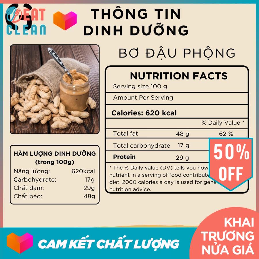 Bơ hạt ăn kiêng GUfoods - Vị bơ đậu phộng