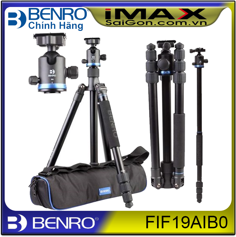 Chân máy ảnh benro fif19aib0 + remote cho máy ảnh