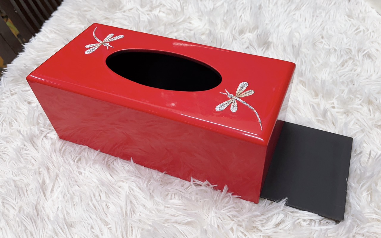 Hộp Đựng Khăn Giấy Hoa Mai Cao Cấp Thanh Bình Lê