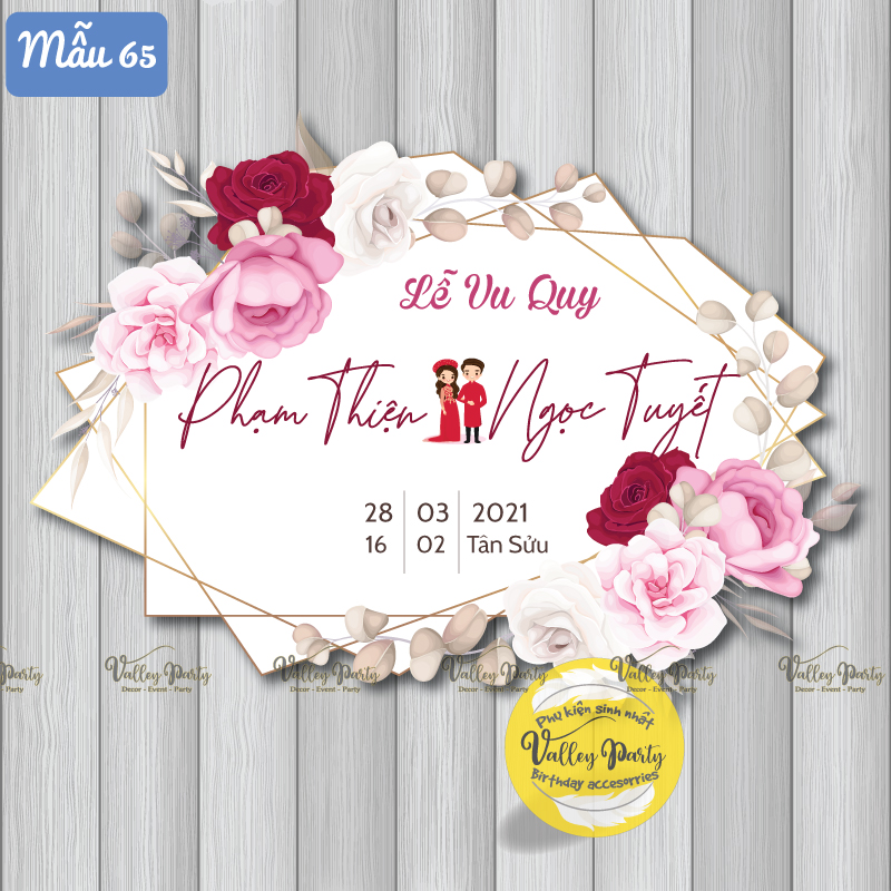 Bảng Treo Cổng Cưới