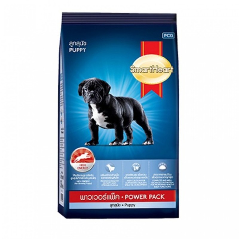 Thức ăn cho chó con tạo cơ bắp Smartheart Power Pack Puppy 1kg
