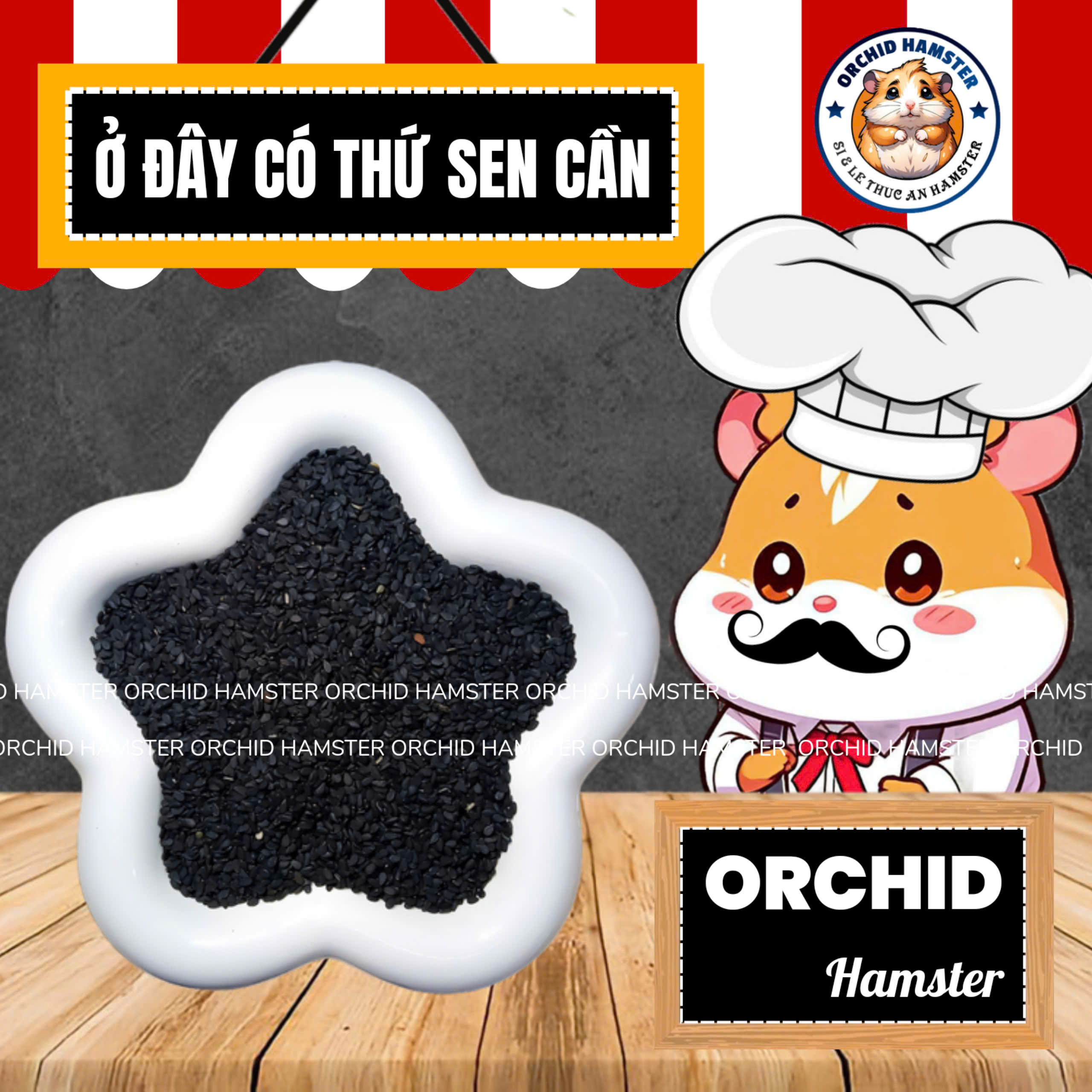 Mè Đen Dưỡng Lông Hamster Hỗ Trợ Đường Tiêu Hoá Sóc/Hamster/Nhím Và Thú Nhỏ
