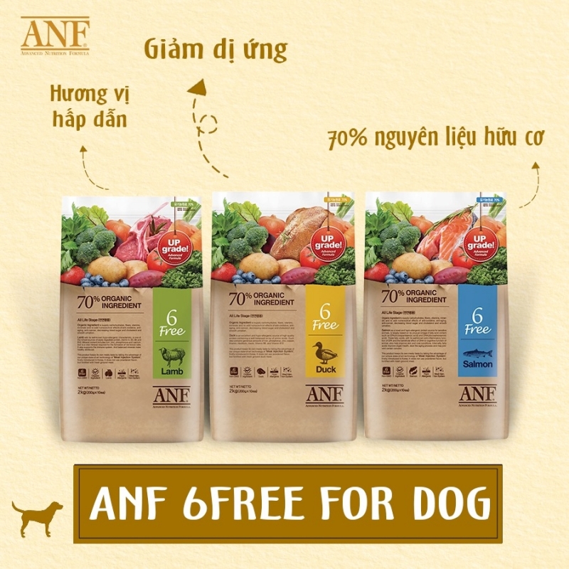 Thức ăn hạt hữu cơ cho CHÓ ANF ORGANIC 200g-400g