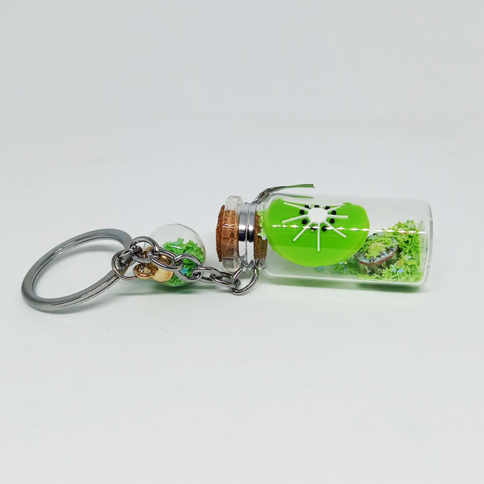 móc khóa chai kiwi đèn led