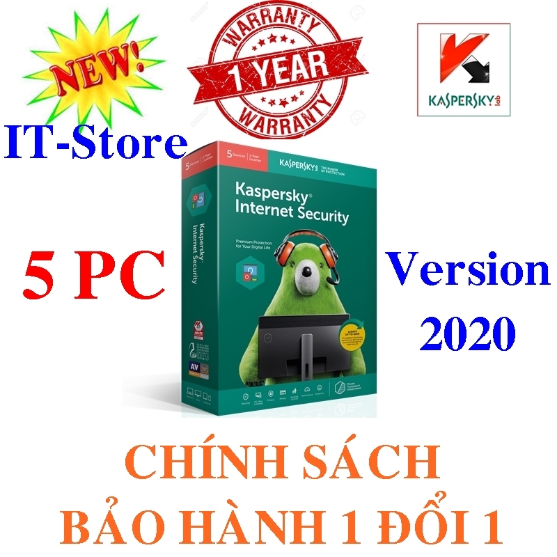 Bảng giá KASPERSKY INTERNET SECURITY 2020 - 5PC/Năm - BOX NAM TRƯỜNG SƠN Phong Vũ