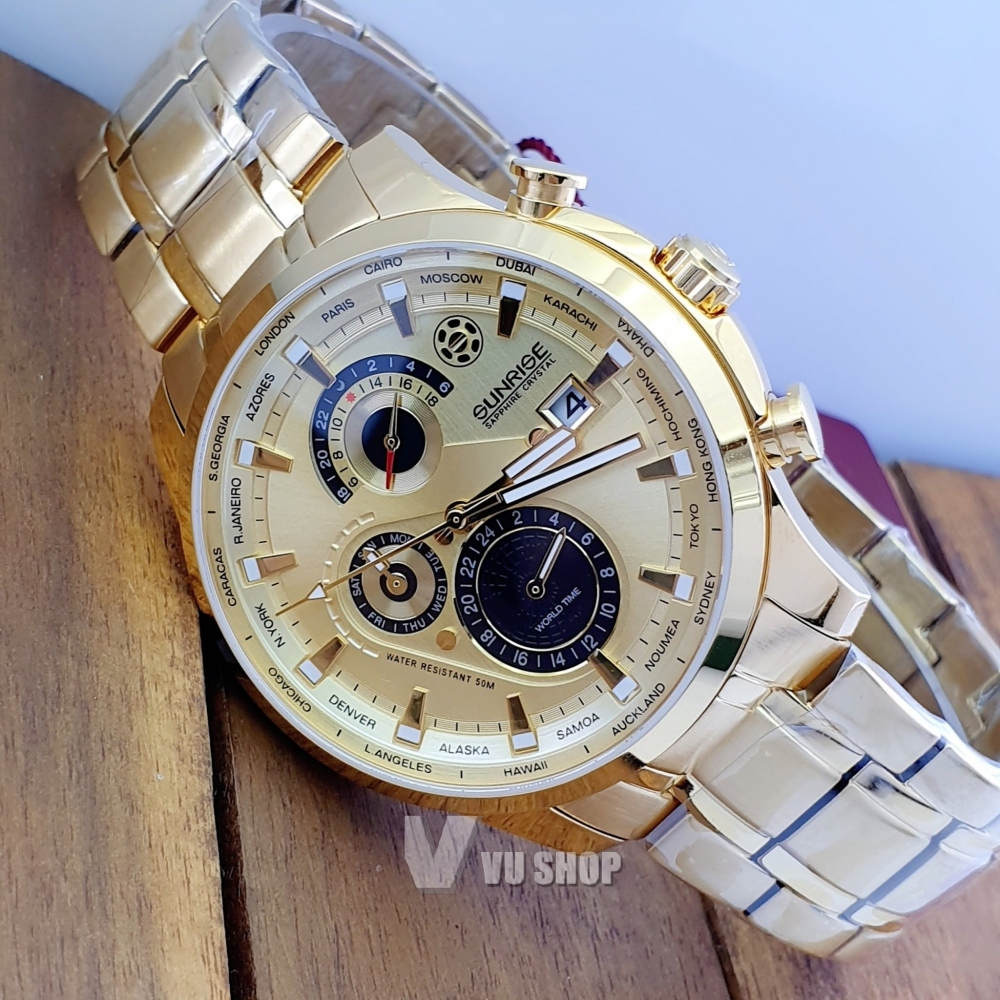 Sunrise Men's Watch 1135SA - World time