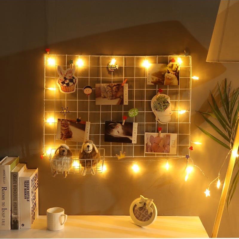 Dây Đèn Led Trang Trí Dài 3M Gồm 30 Đom Đóm(Tặng Kèm Pin)