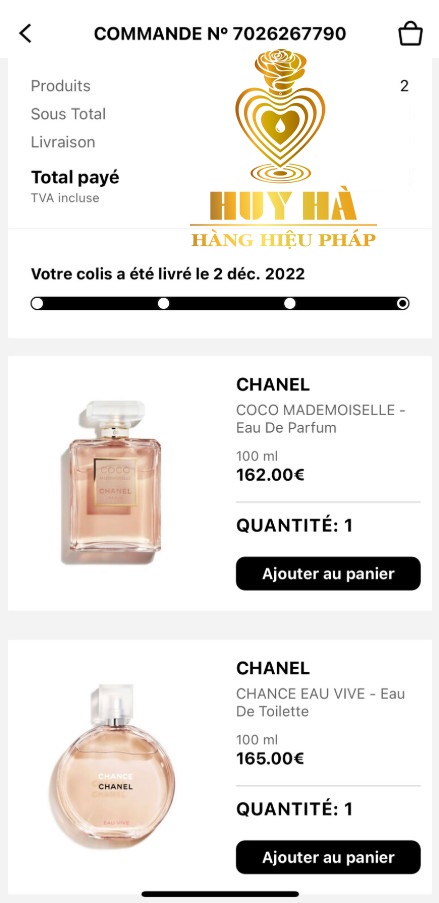 Chanel perfume chance 100ml [Various version] [Bill France]