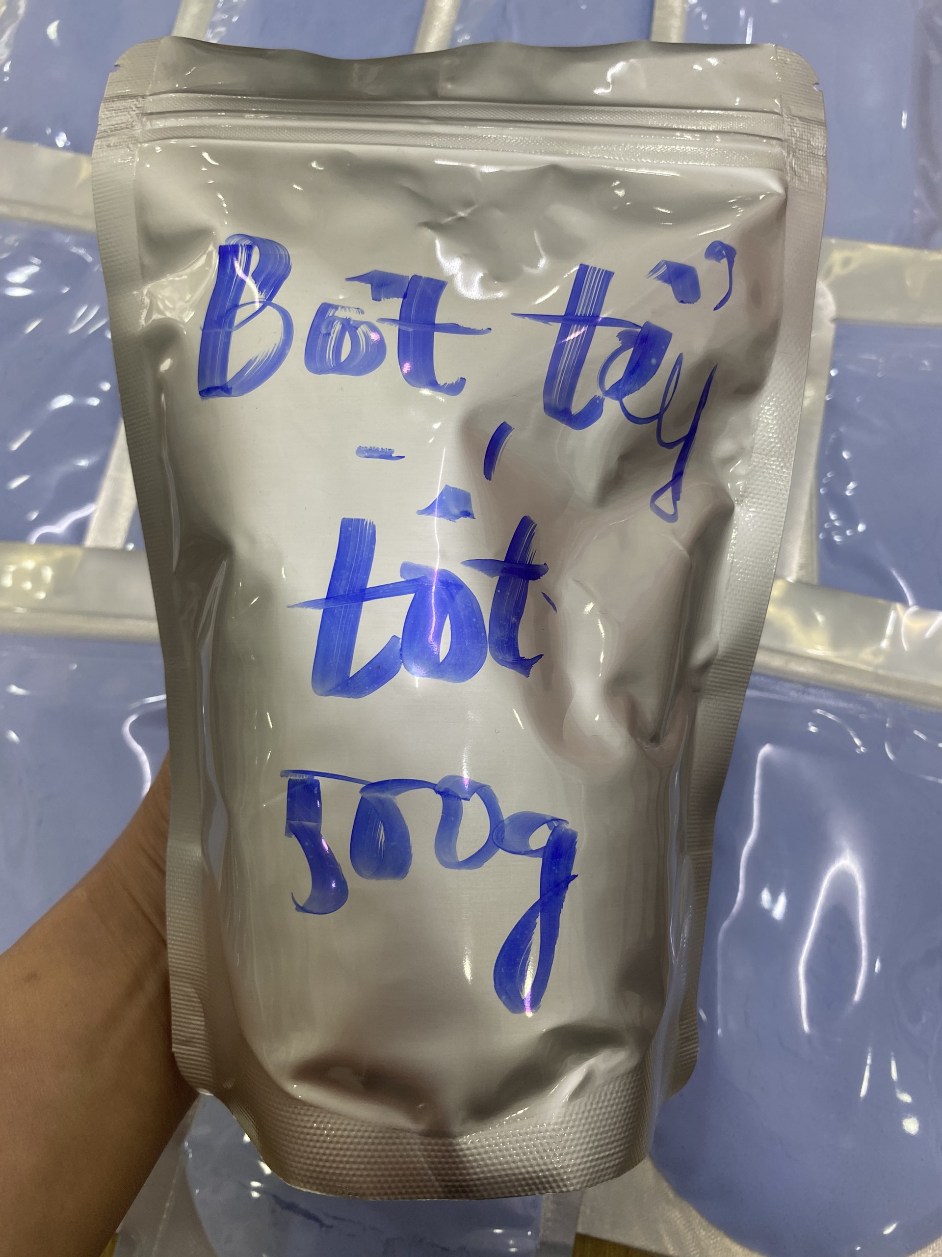 Bột tẩy tóc cao cấp Xanh 500g - 100g