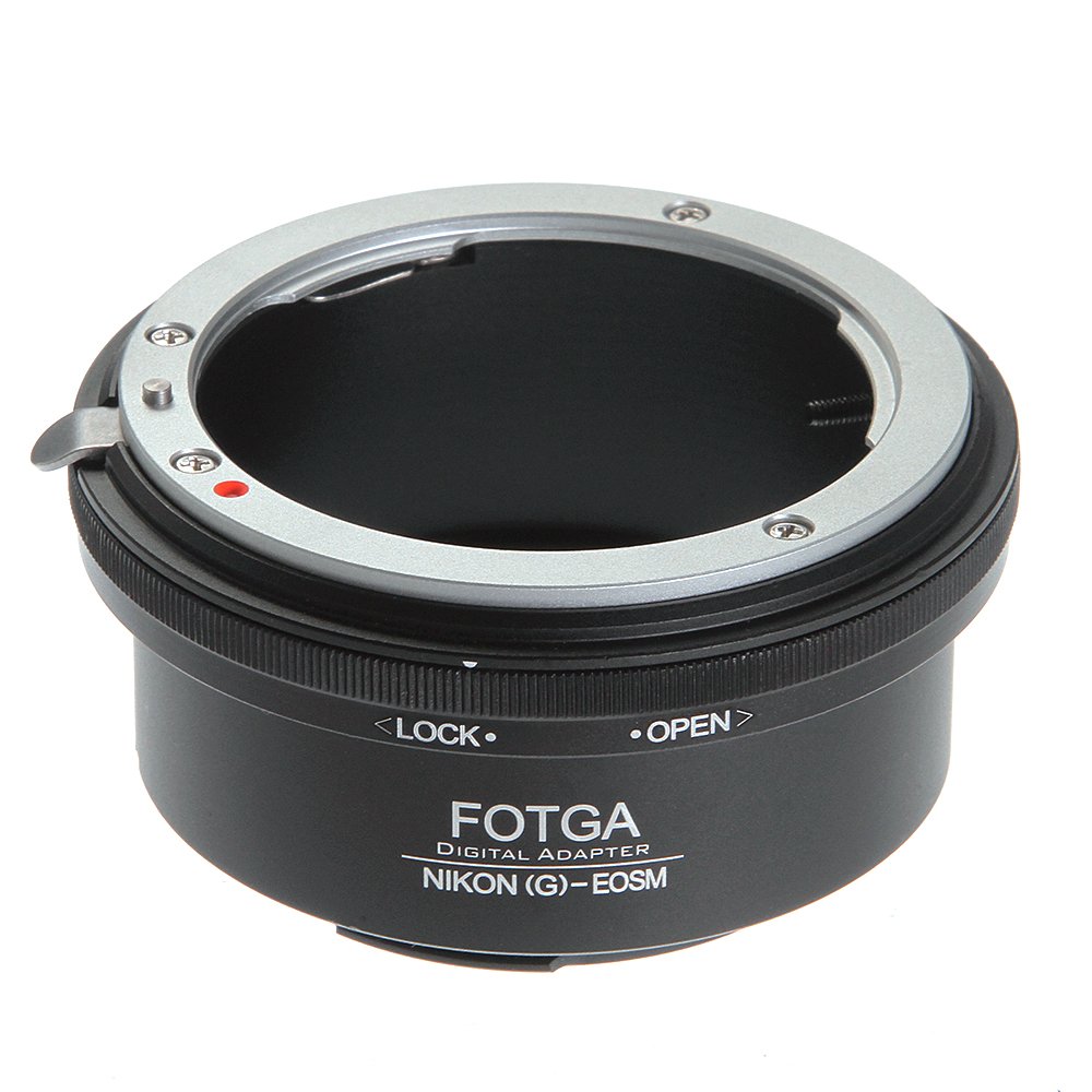 Vòng chuyển đổi fotga cho ống kính ngàm af-s nikon g sang canon ef-m eos m m1 m2 m3 m5 m6 m10