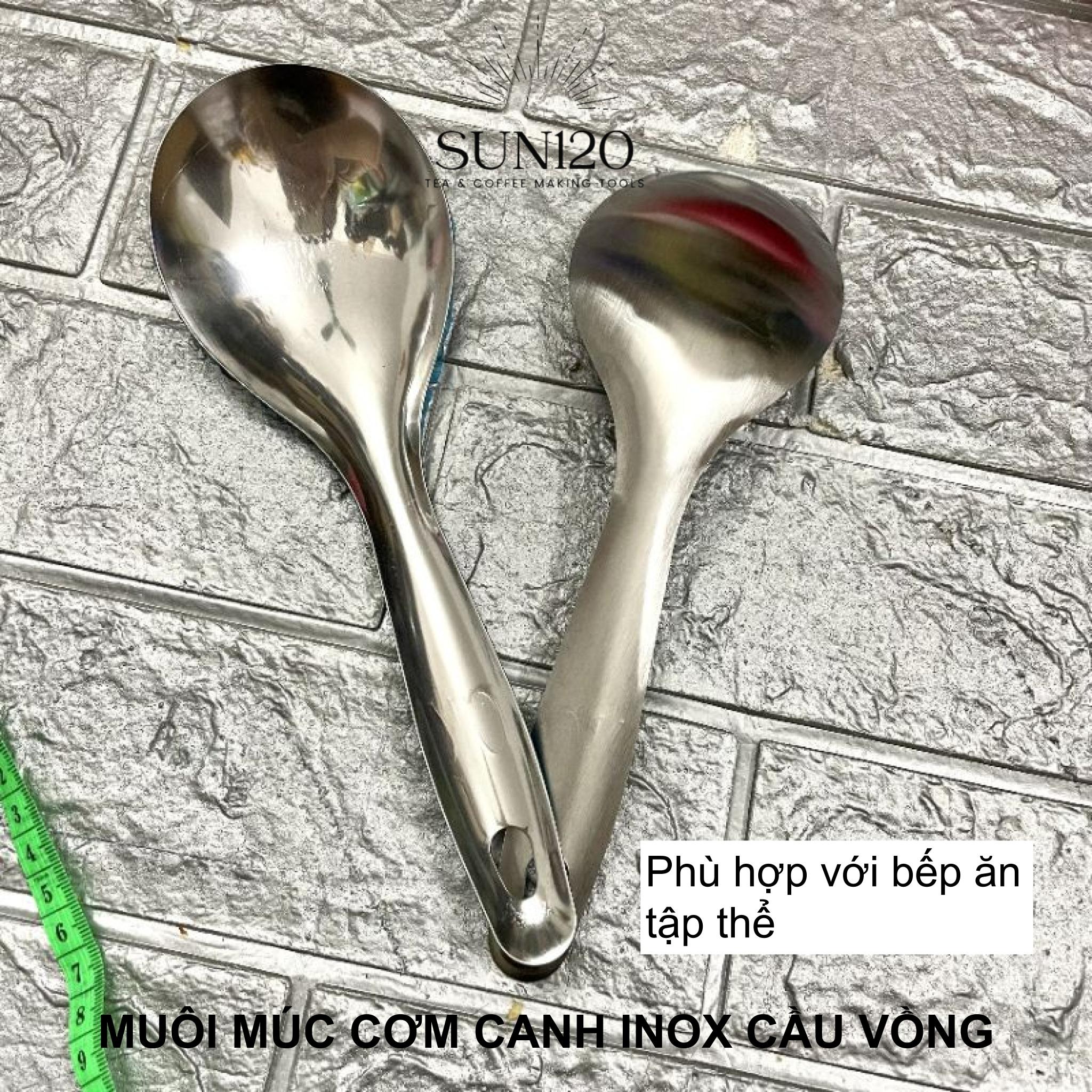Muôi múc cơm canh inox cầu vồng giá rẻ