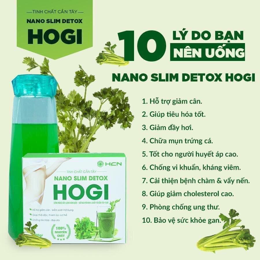 TINH CHẤT CẦN TÂY NANO SLIM DETOX HOGI