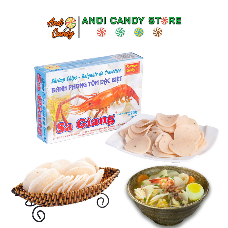 Bánh Phồng Tôm Đặc Biệt Sa Giang 200gr
