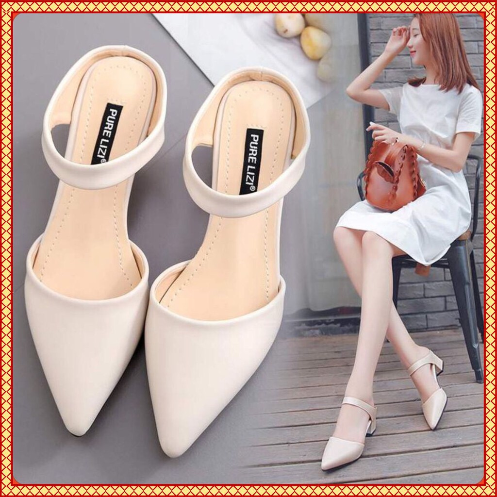 GIÀY CAO GÓT THỜI TRANG HỞ GÓT MÃ VNXKC23