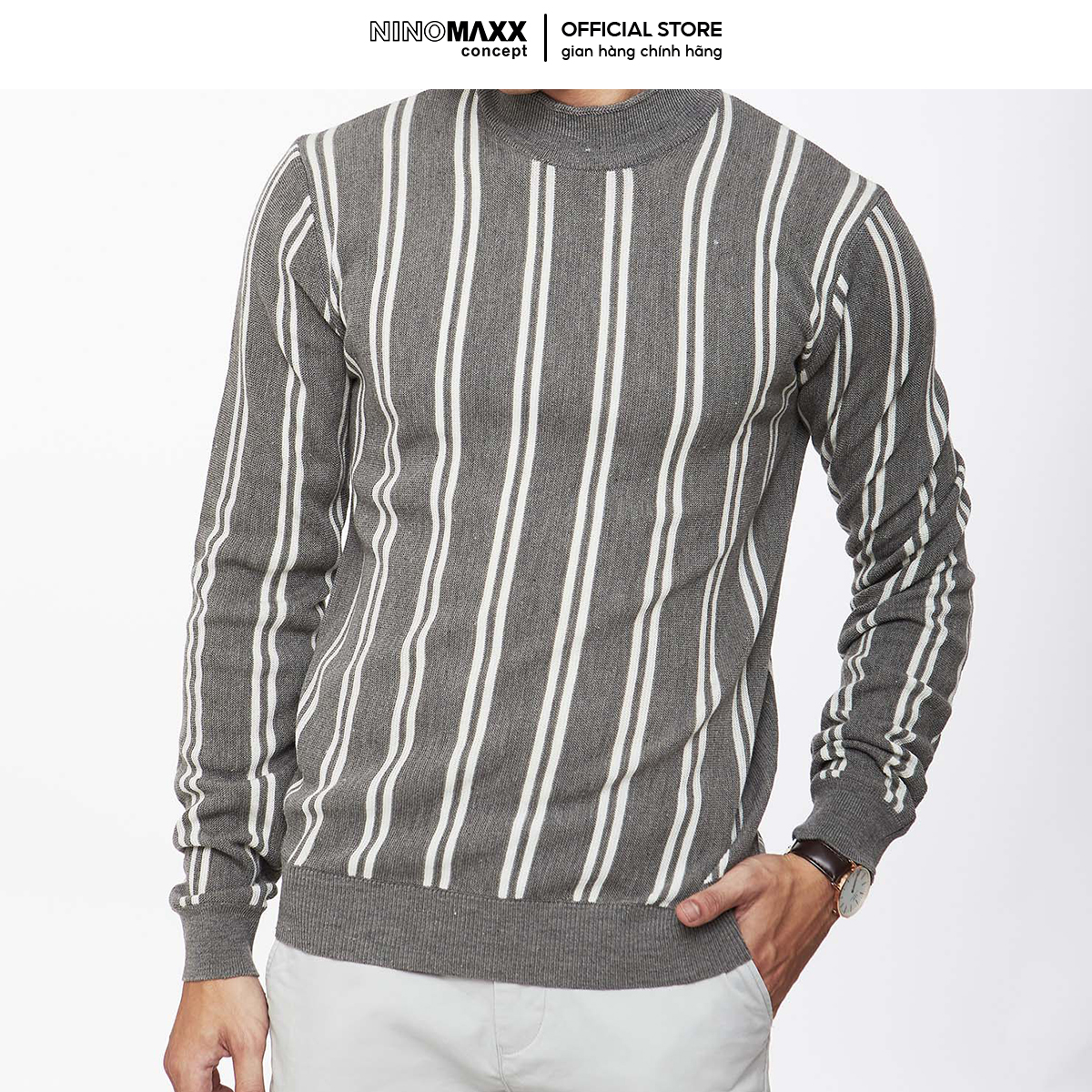 N & M clothing sweater basic plaid men's long-sleeved 1901063