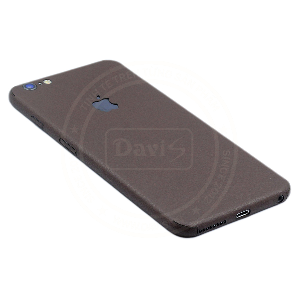 Dán da full viền iphone 6/6s Plus, làm từ da thật cao cấp - Chính hãng Davis