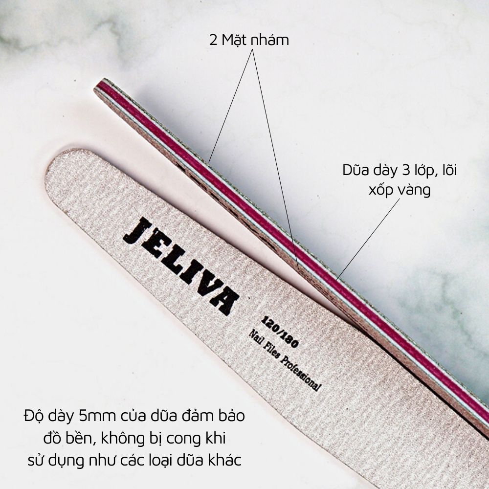 Dũa móng bột gel Jeliva