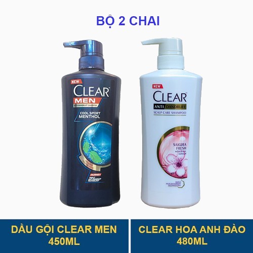 Dầu Gội Đầu Clear 450ml/480ml Thái Lan Mẫu Mới