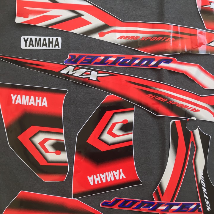 TEM DÁN XE MÁY YAMAHA JUPITER MX ZIN MÀU ĐỎ
