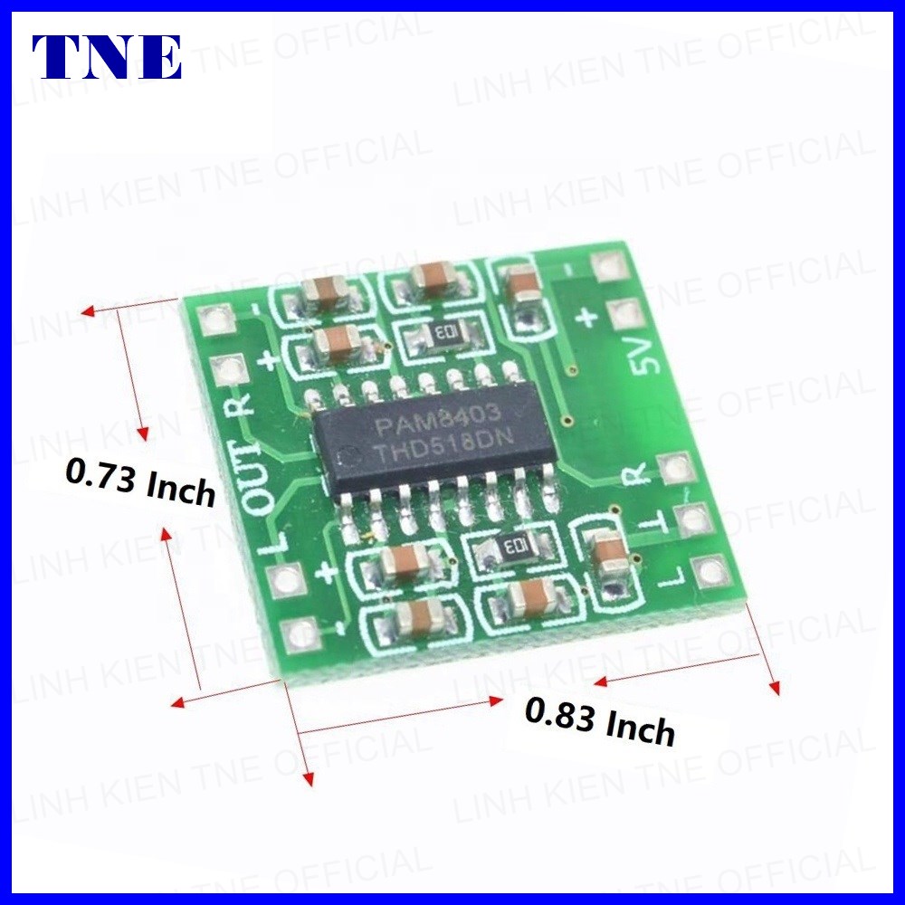 [HCM]Mạch khuếch đại âm thanh 2 kênh PAM8403