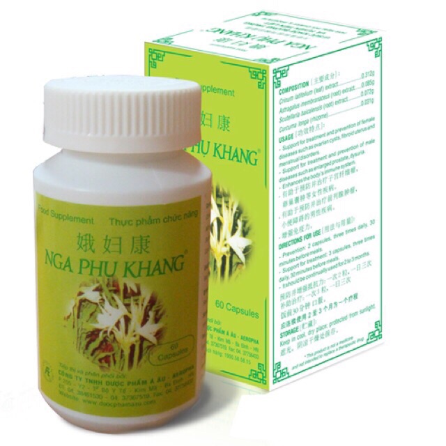 Nga Phụ Khang - Lọ 60 viên