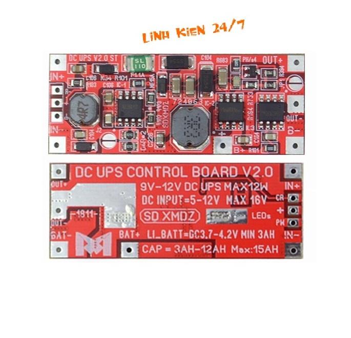Mạch chuyển nguồn tự động ups 9v/12v 12w