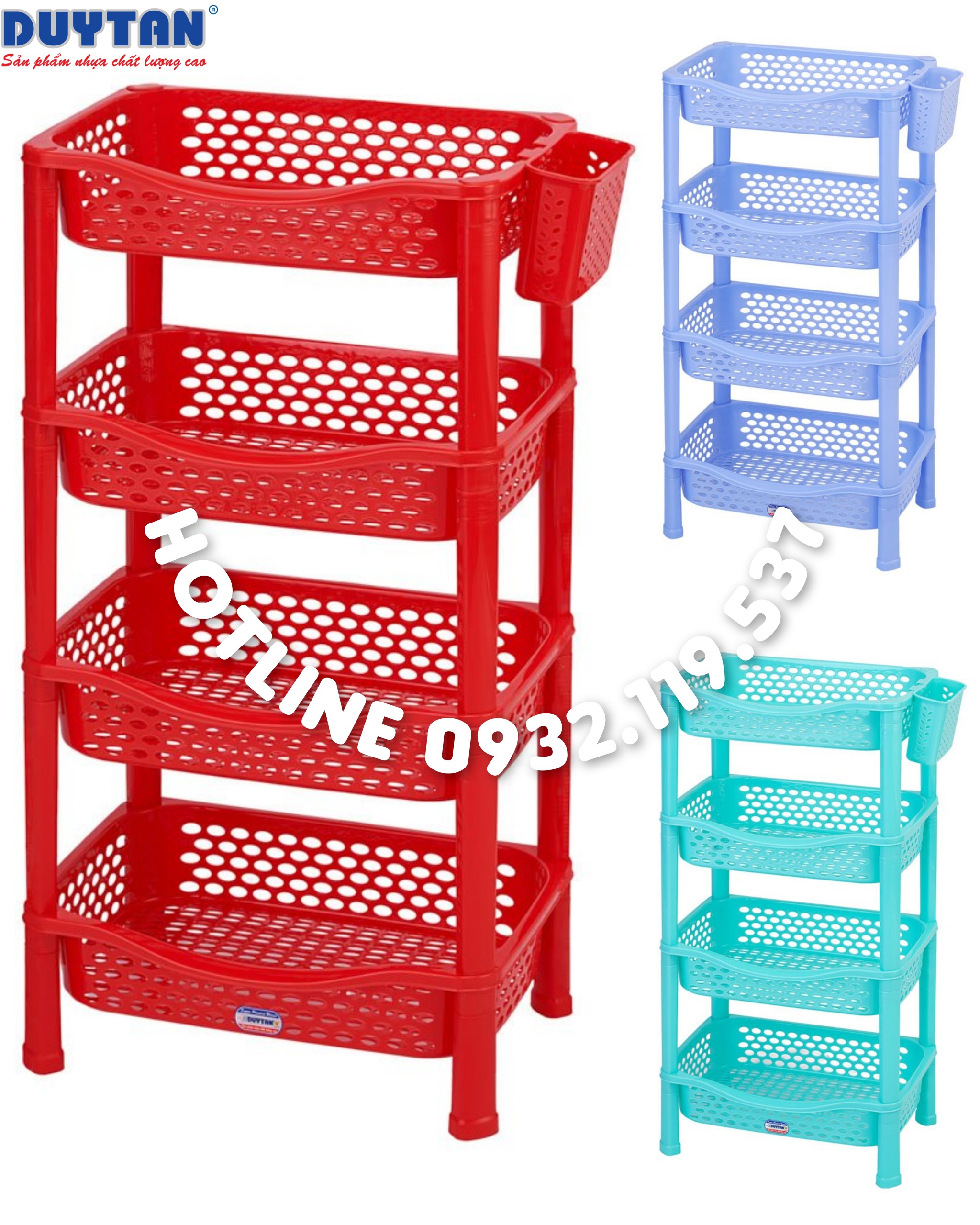 Kệ chén nhựa duy tân 4 Tầng Kệ Kiểu