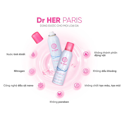 Xịt khoáng Cấp Ẩm Làm Dịu Da Pháp Dr Her_150ML