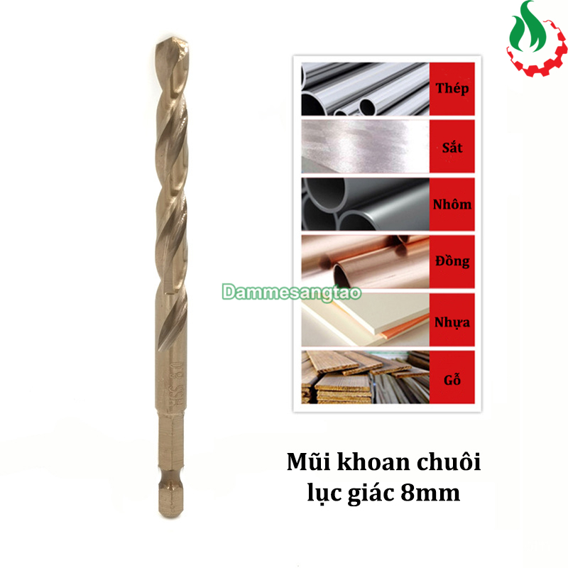 Mũi khoan sắt chuôi lục giác 6mm-12mm