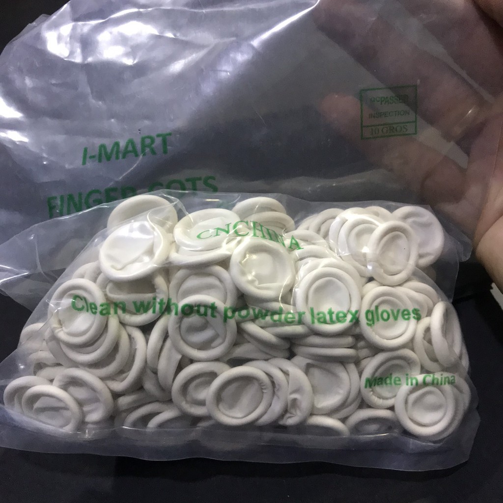 Bọc ngón tay cao su (100c/túi) MOON NAIL