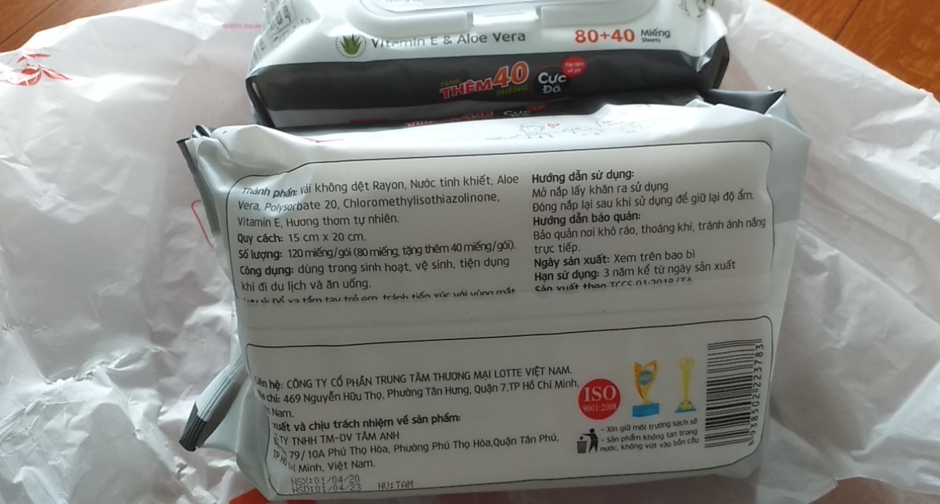 [flashsale]Khăn ướt cực đã Choice L 120 miếng