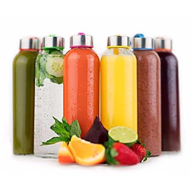 COMBO 5 BÌNH DETOX THUỶ TINH 500ml
