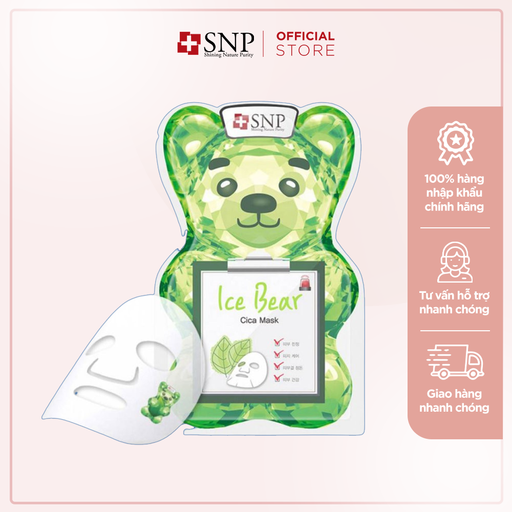 Mặt Nạ Ice Bear Mát Lạnh Ổn Định Da Nhạy Cảm SNP