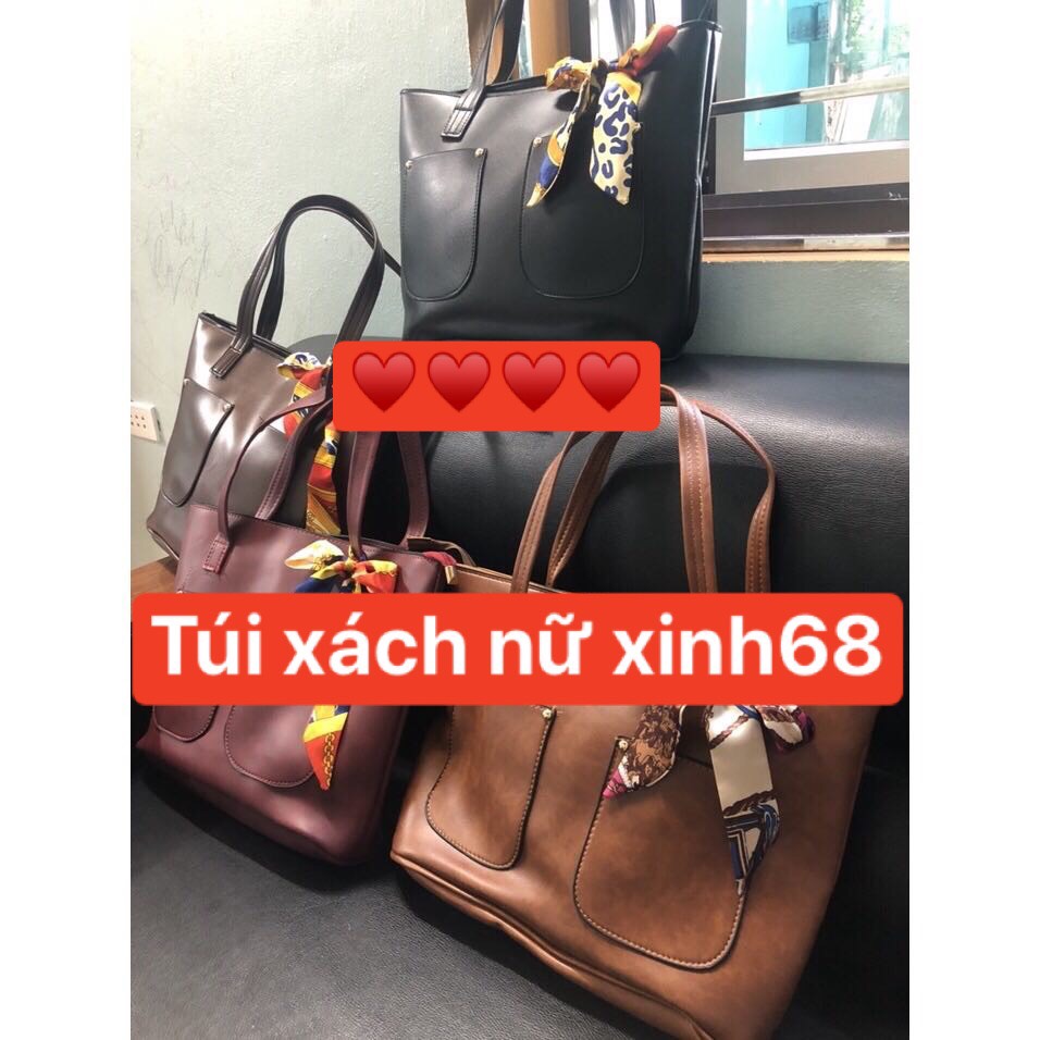 Túi công sở đựng vừa A4 tặng kèm khăn