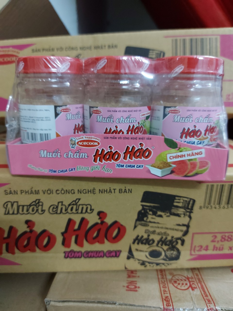 Muối Chấm Hảo Hảo Tôm Chua Cay . Hủ 120 Gram