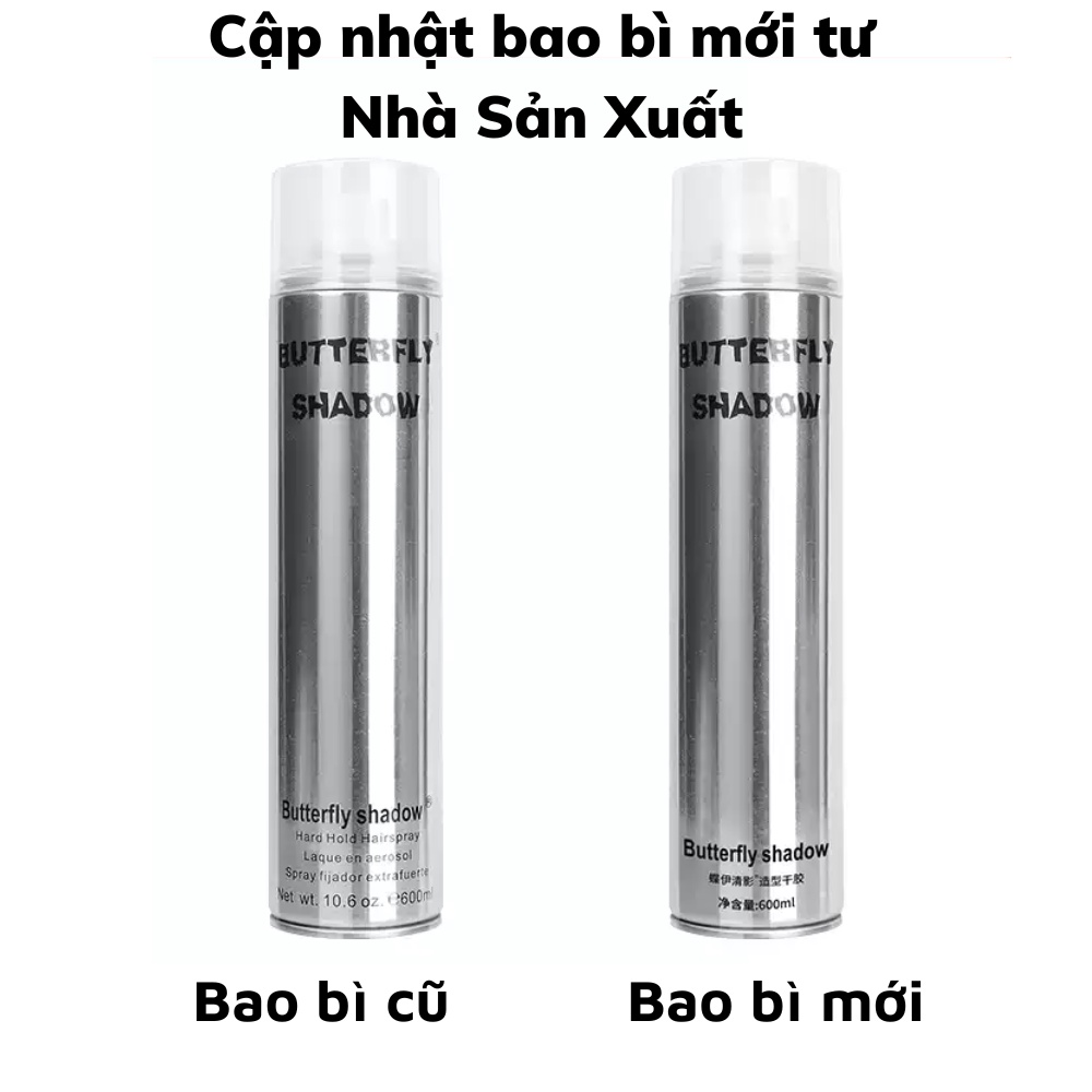 [Bán chạy] Keo xịt tóc Butterfly Shadow 600ml