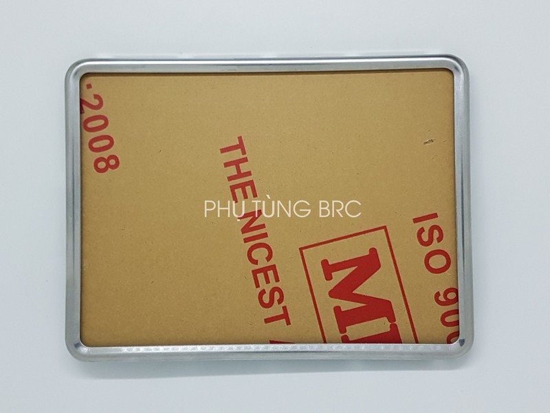 Bộ khung biển số gò INOX ( bộ đầy đủ: khung inox + mica + đế inox + ốc)