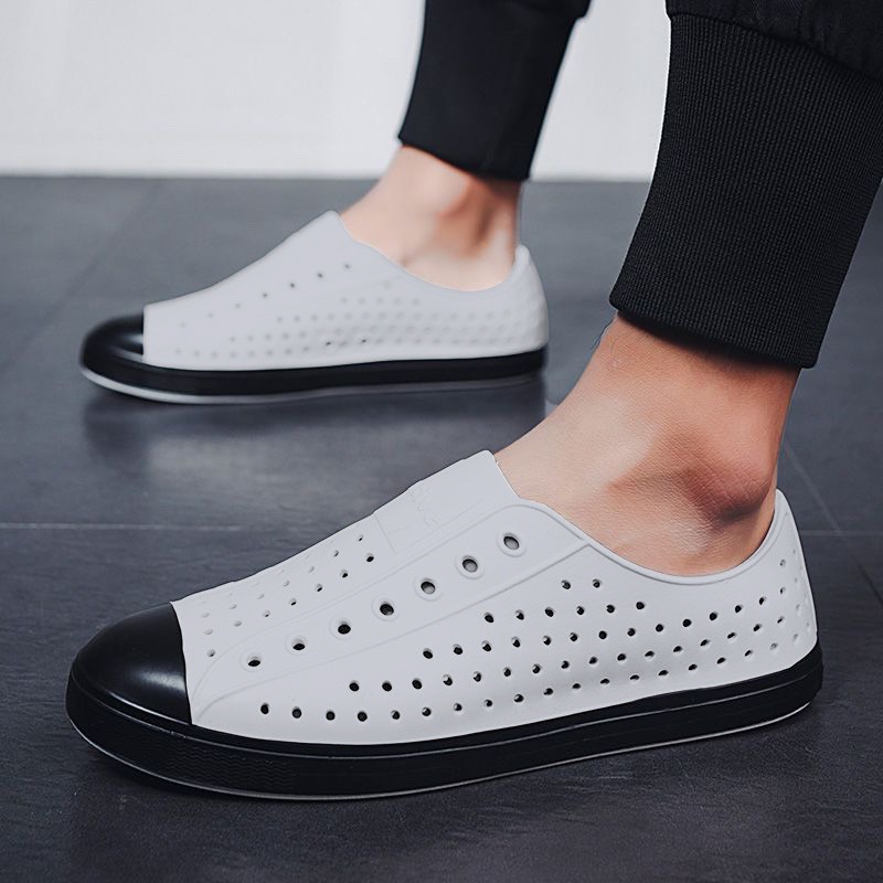 Giày nhựa nữ đi mưa hoạ tiết họa hình cute - Giày lỗ siêu nhẹ siêu bền MNYS G027