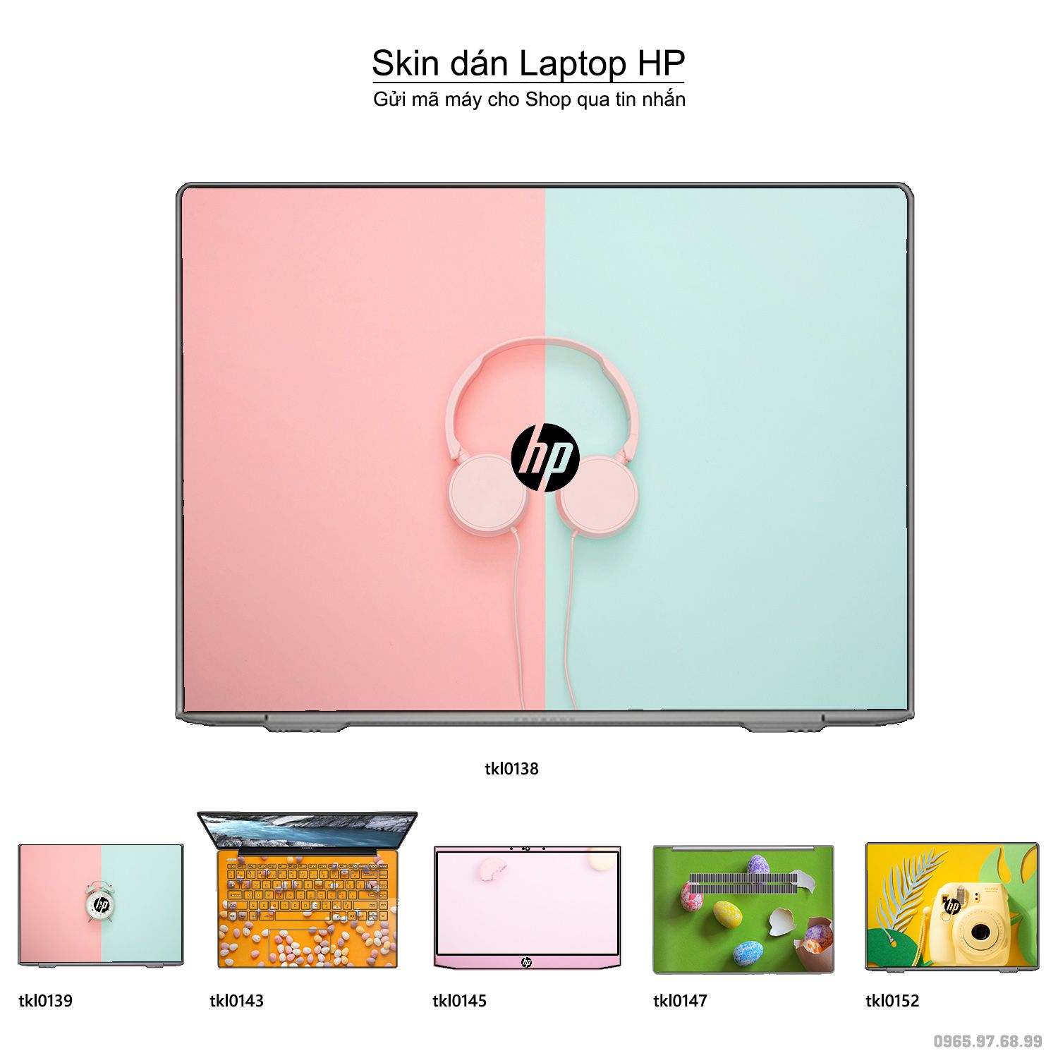 Decal Skin dán Laptop HP mẫu thiết kế (inbox mã máy cho shop)