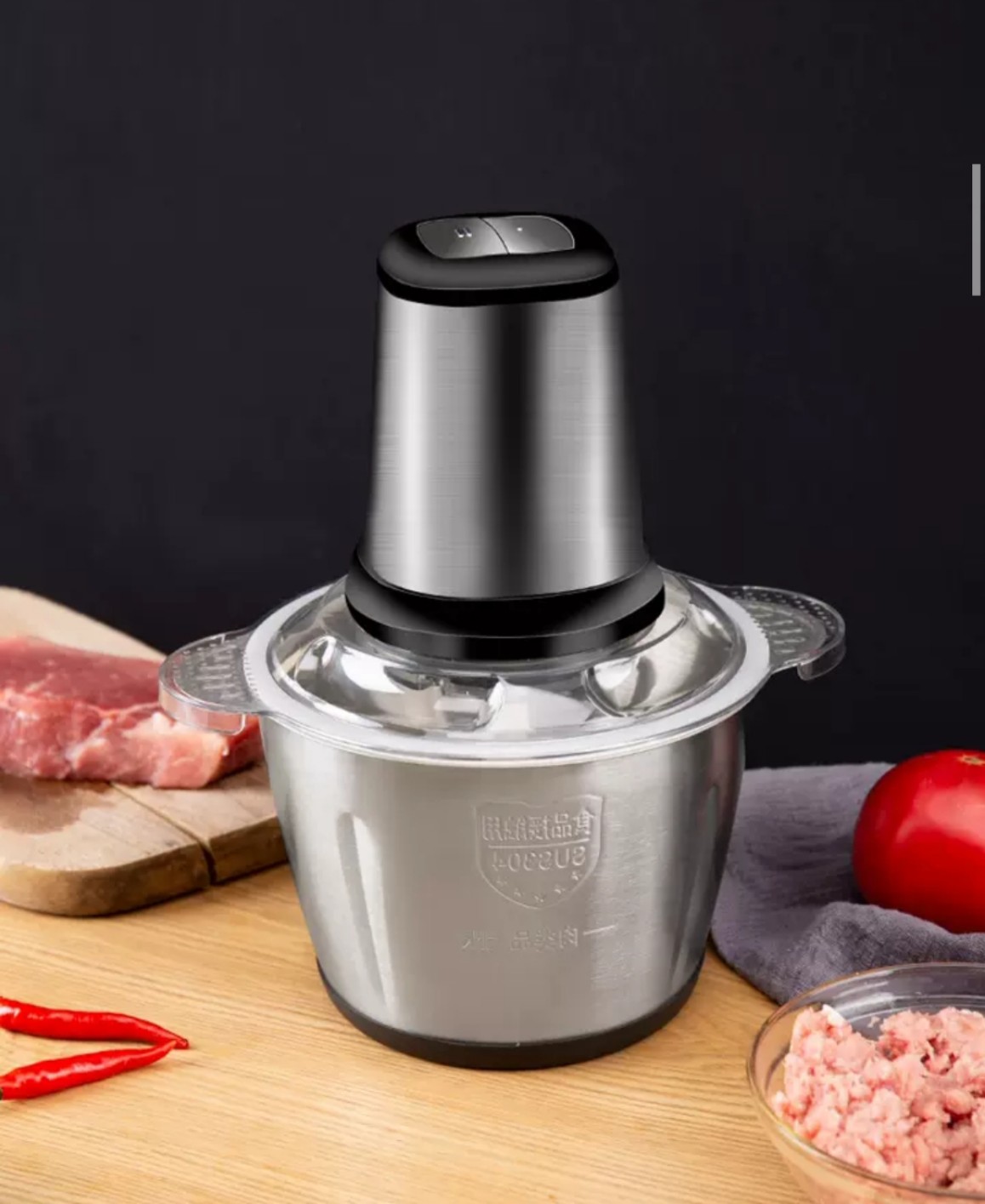 Máy Xay Thịt Cối INOX 304 ,Nhiều Chế Độ Xay, Chống Vỡ Bền Bỉ