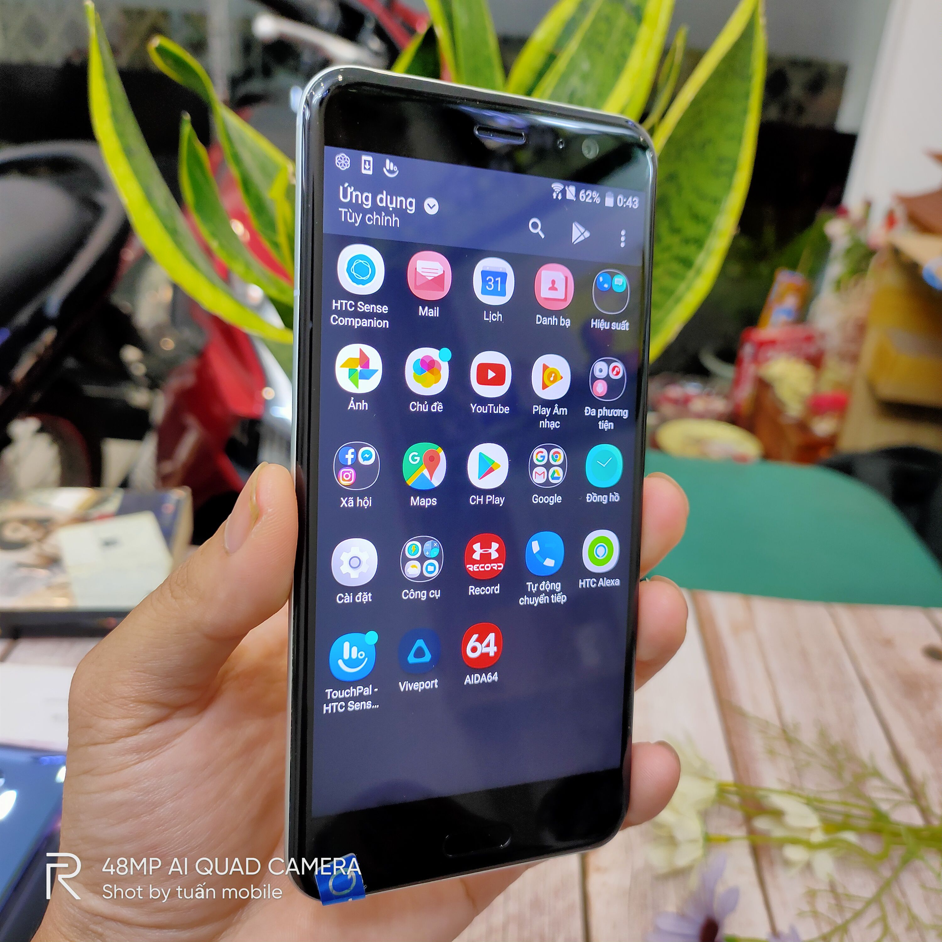 Điện Thoại HTC U11,2 Sim,ram 4/64gb,snap 835,5.5’’2k