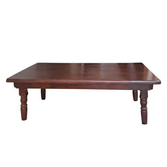 Bàn xếp gỗ chân gỗ tiện 60x90