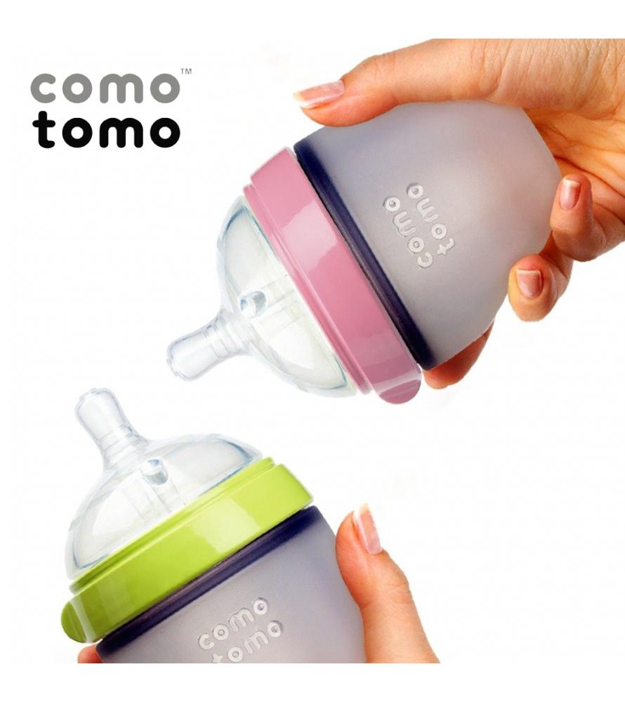 Bộ 2 bình sữa Comotomo 150ml (Hồng)