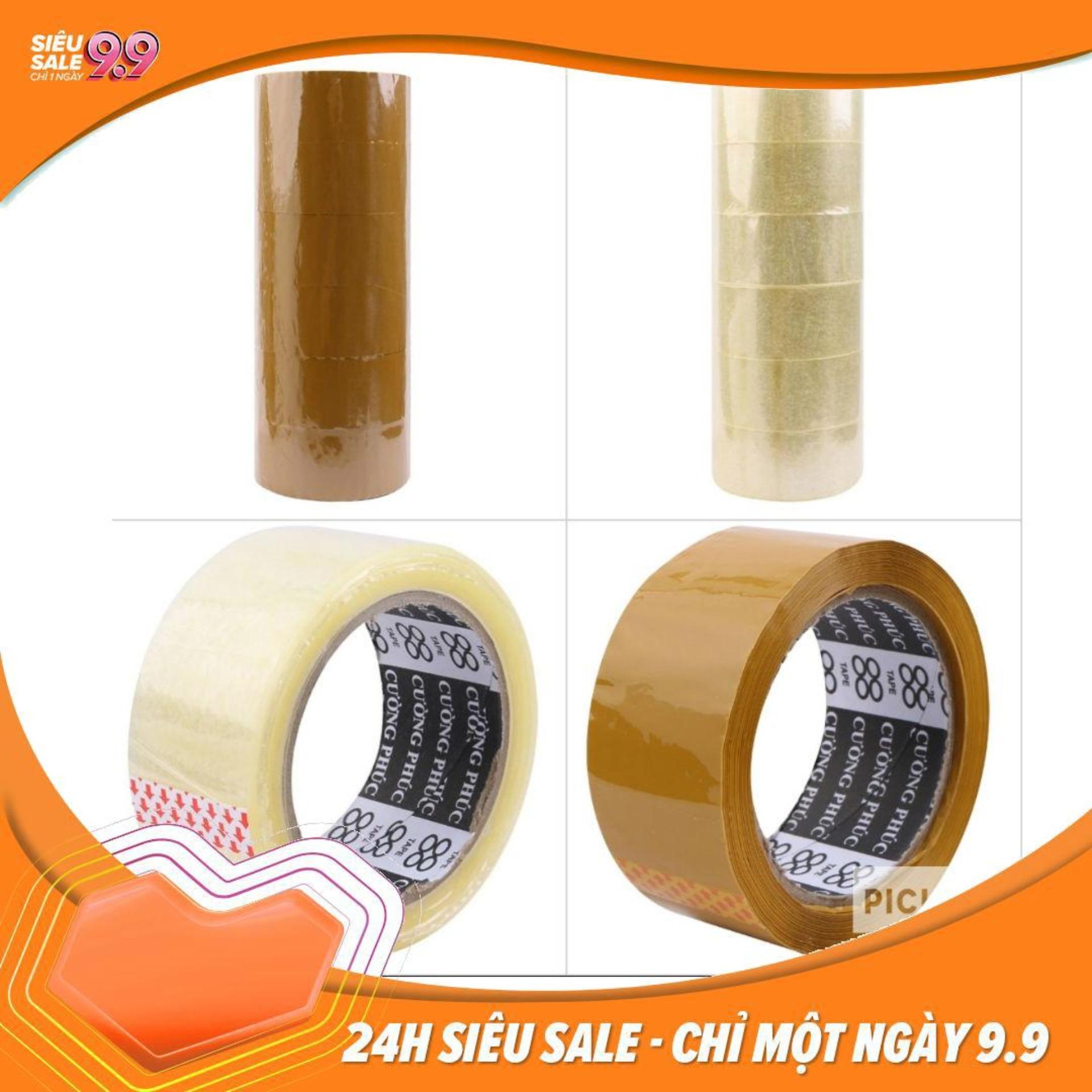 Băng keo trong, đục 100Y ( 6 cuộn / cây )
