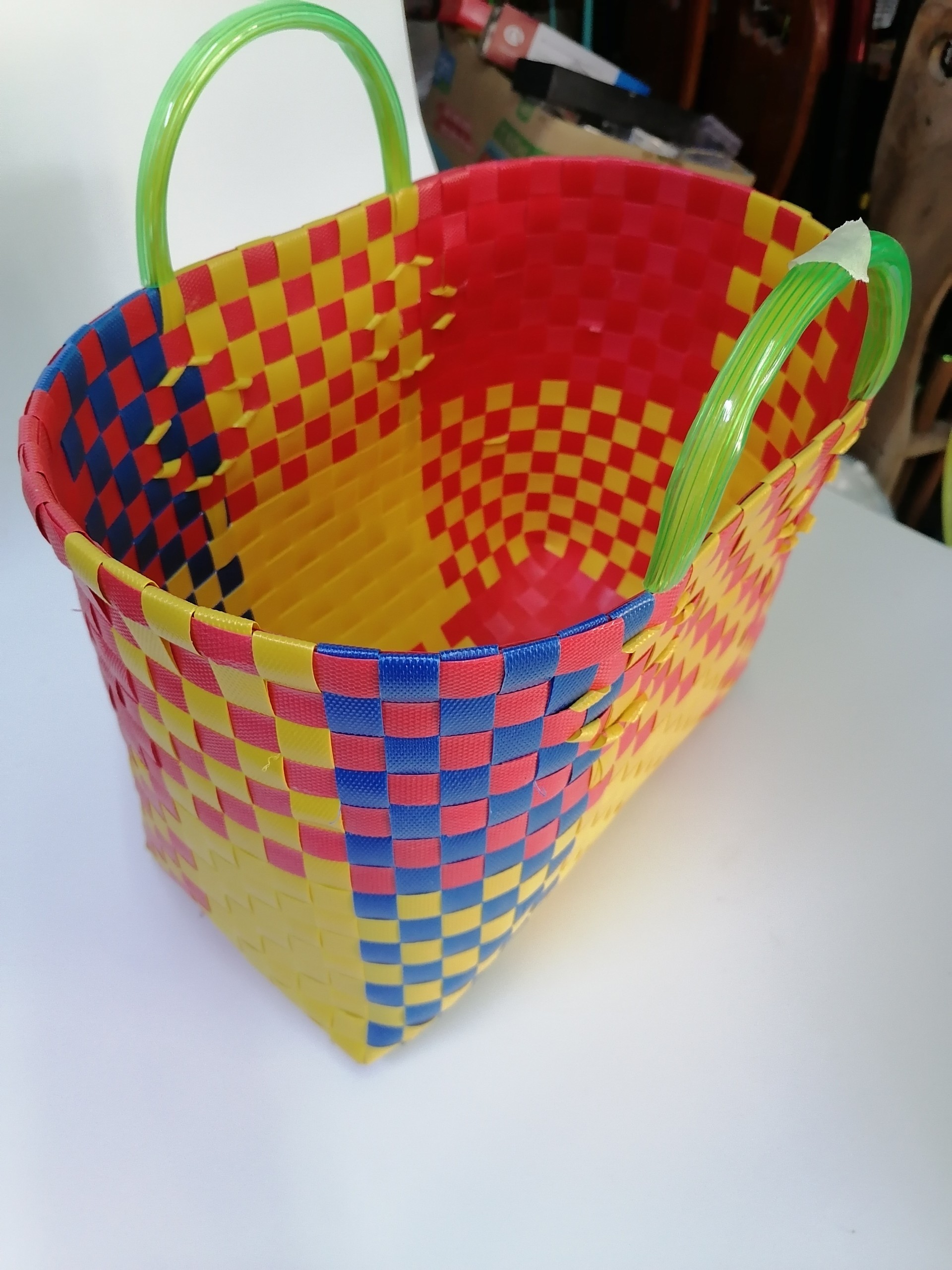 Giỏ Xách Đan Dây Nhựa ( 33x35cm )